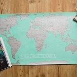 HEMA scratch off world map