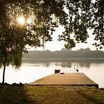 Lake in golden hour